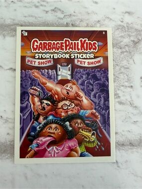 Garbage Pail Kids Storybook Sticker - Pet Show (Purple, Multicolor)